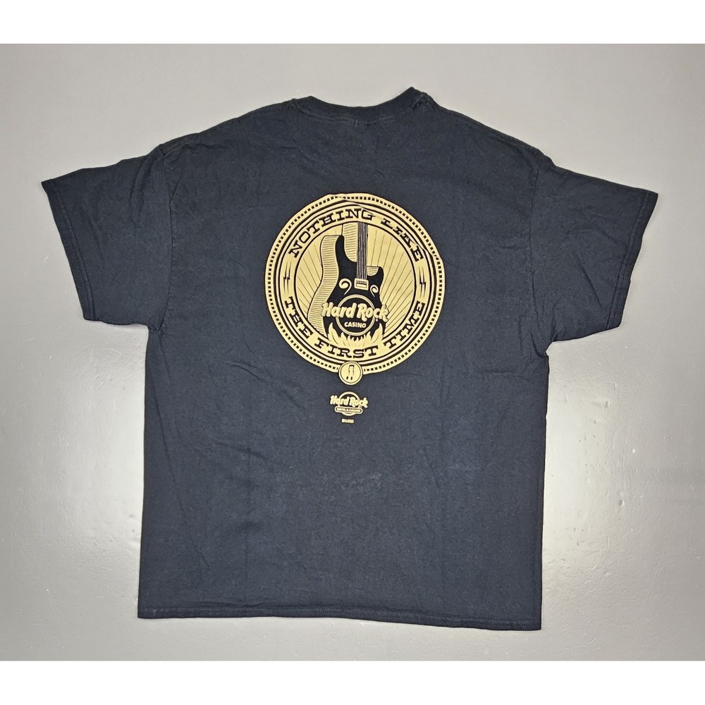 Hard Rock‎ Hotel T-Shirt Mens XL. Biloxi MS Casino Black Short Sleeve Cotton Tee